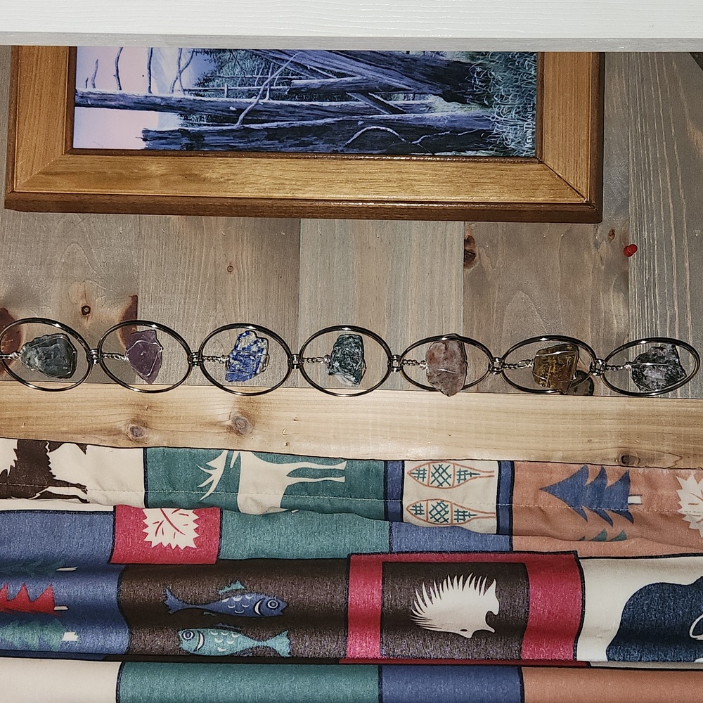 Natural Crystal/Stone Chakra Wall Hanging Decor